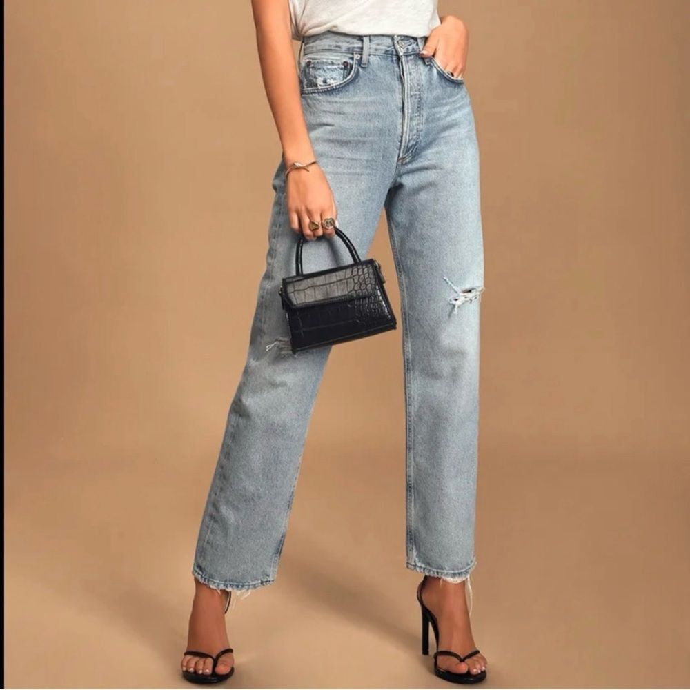 AGOLDE 90's Loose Fit Captured Wash Distressed